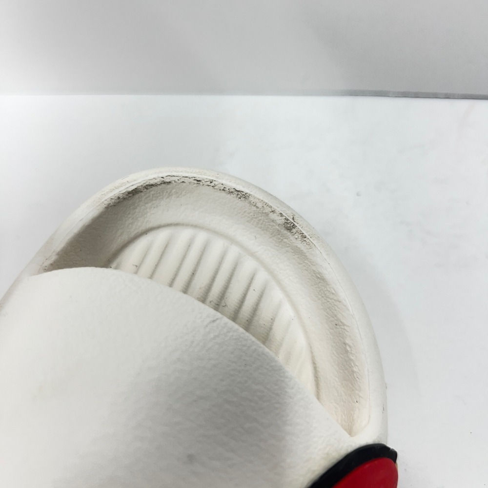Kids Super Mario Bros White Graphic Slide Sandals Summer Shoes Size 32-33 - Picture 8 of 11